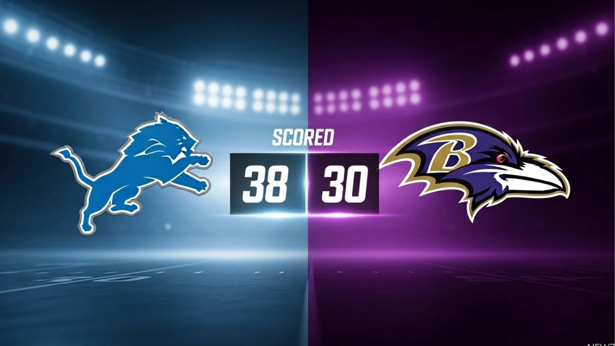detroit lions vs baltimore ravens match player stats
