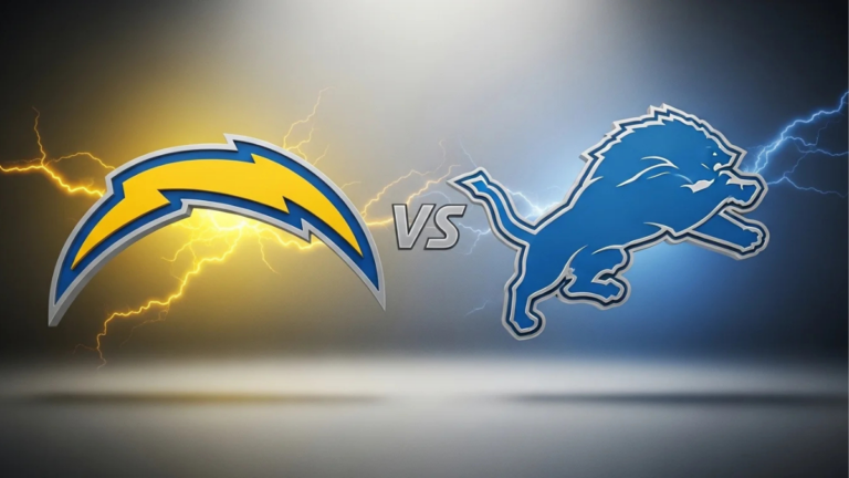 los angeles chargers vs detroit lions match player stats