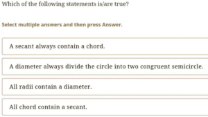 which of the following statements is true?